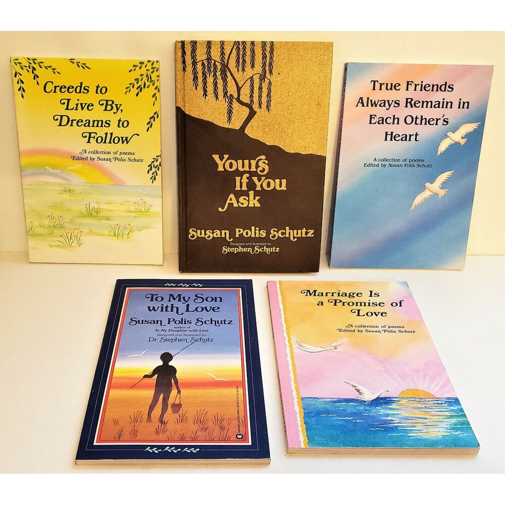 Susan Polis Schultz Poetry Collections Nice Lot of Books 1 HC 4 PB